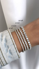צמיד טניס 925 2mm- כסף